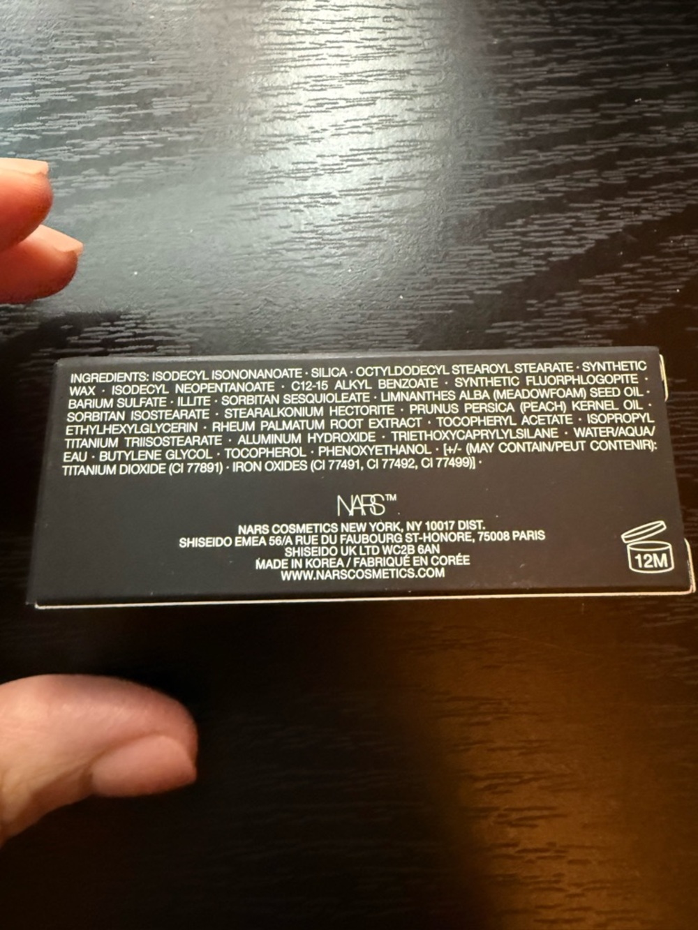 NARS Sculpting Stick Box with Gold Lettering - Picture 2 of 5